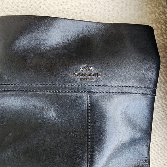 Black Leather Knee-High Boots - Picture 7 of 10